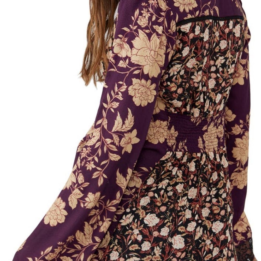 Free People | Odette Floral Long Sleeve Tunic NWT - Picture 12 of 12